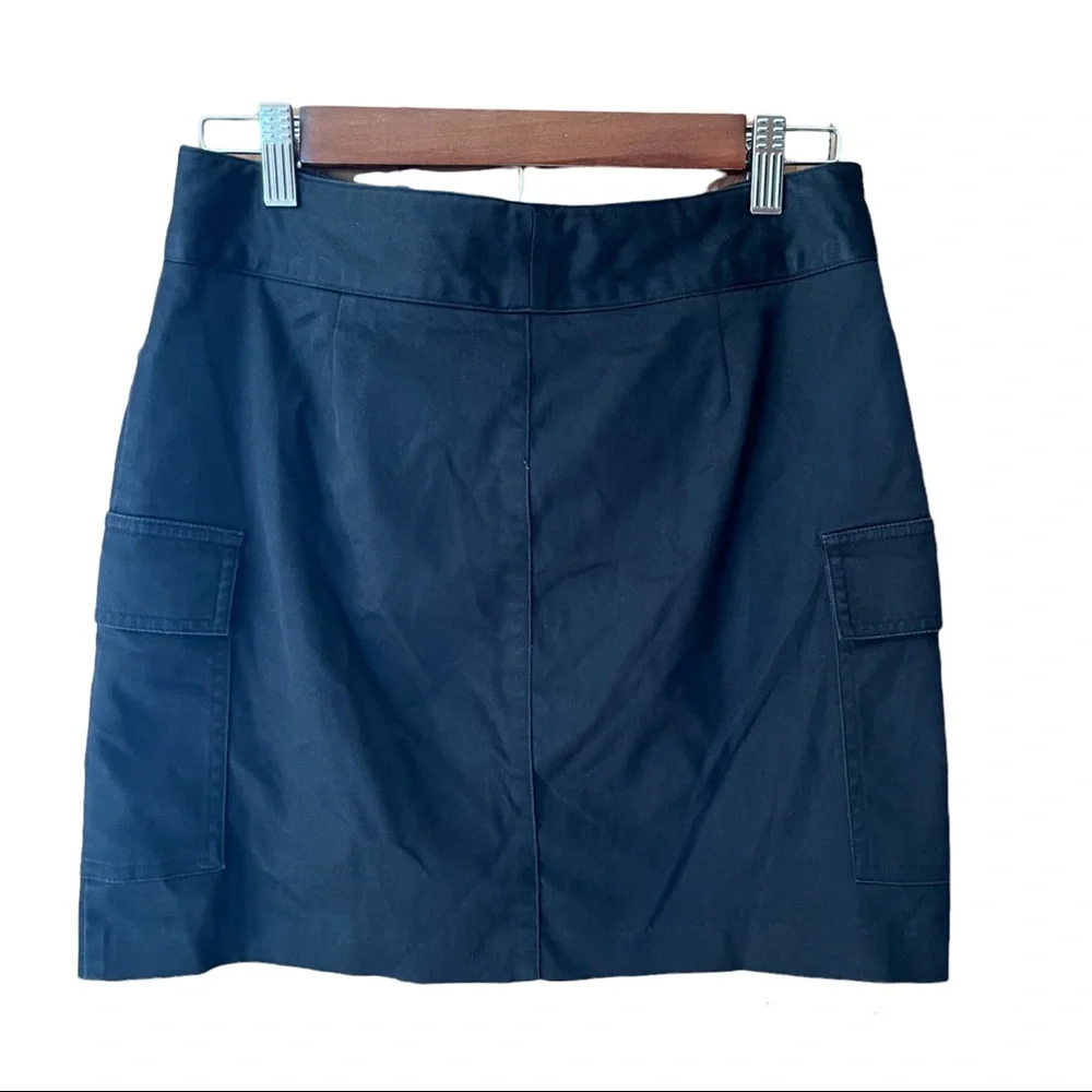 Women’s Banana Republic Mini Cargo Skirt Black Sz 2 - Picture 2 of 4